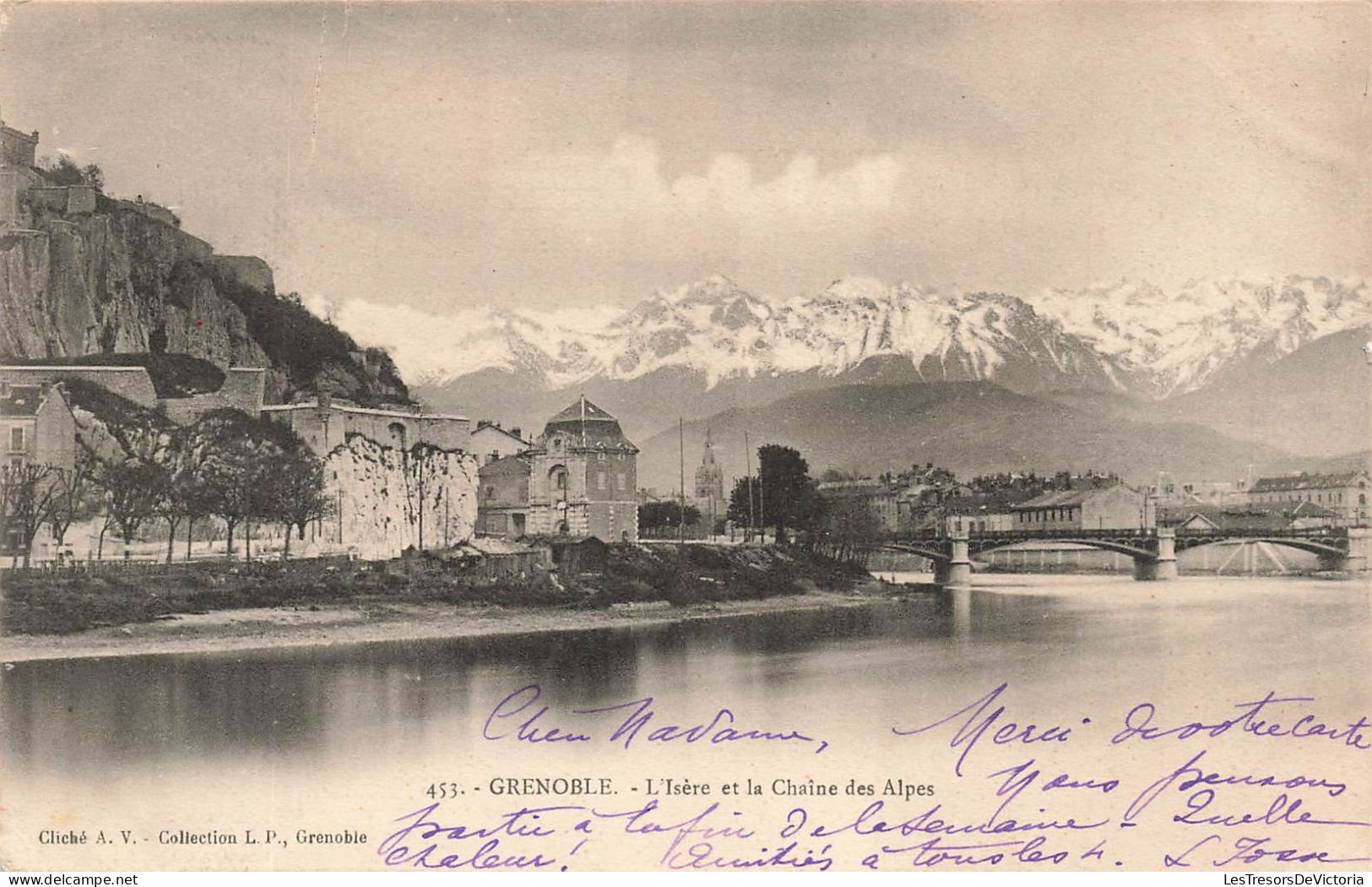 FRANCE - Grenoble - L'Isère Et La Chaîne Des Alpes - Carte Postale Ancienne - Grenoble