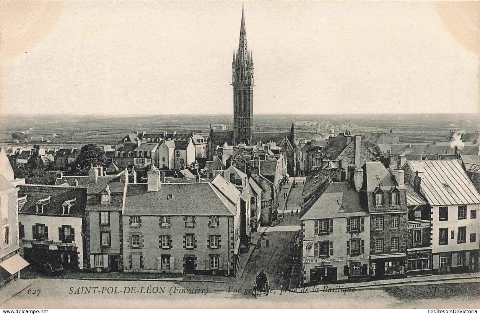 FRANCE - Saint Pol De Léon - Vue Générale - Prise De La Basilique - Carte Postale Ancienne - Saint-Pol-de-Léon