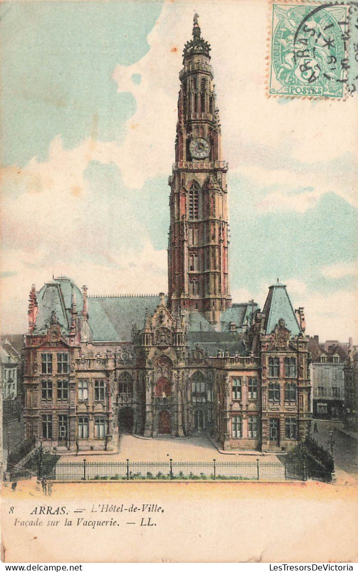 FRANCE - Arras - L'hôtel De Ville - Façade Sur La Vacquerie - LL - Colorisé - Carte Postale Ancienne - Arras