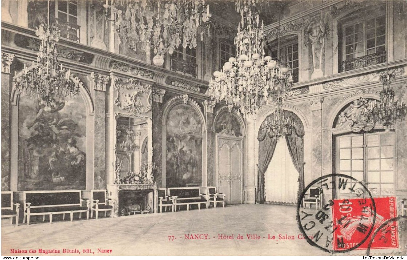 FRANCE - Nancy - Hôtel De Ville - Salon Carré - Carte Postale Ancienne - Nancy