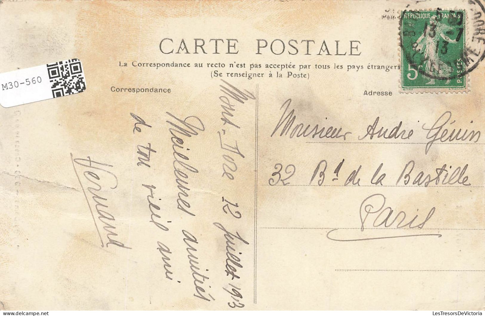 FRANCE - Puy De Dôme - Cascade Du Quereuilh - Carte Postale Ancienne - Other & Unclassified
