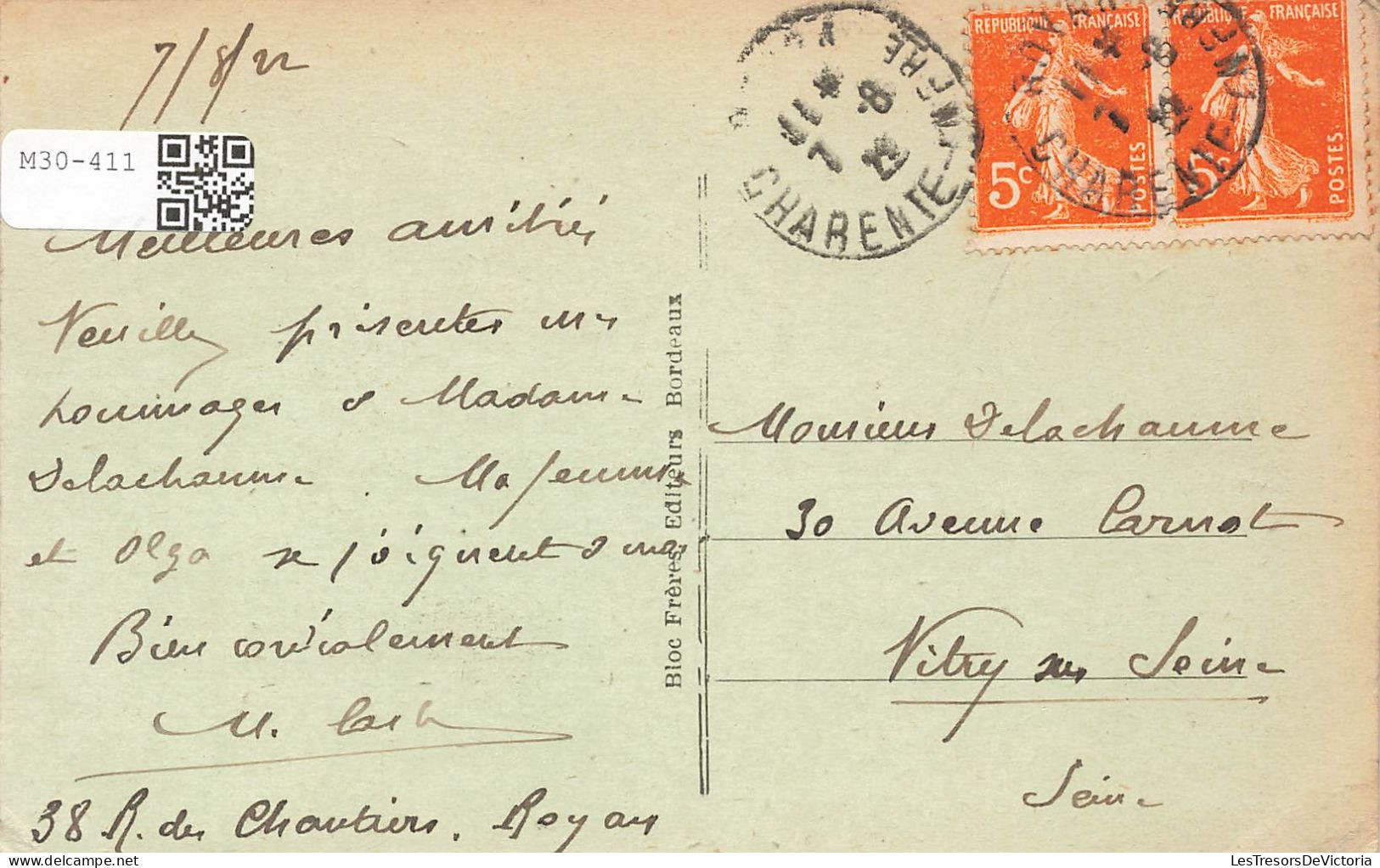 FRANCE - Royan - Vue D'ensemble De La Grande Conche - Animé - Carte Postale Ancienne - Royan