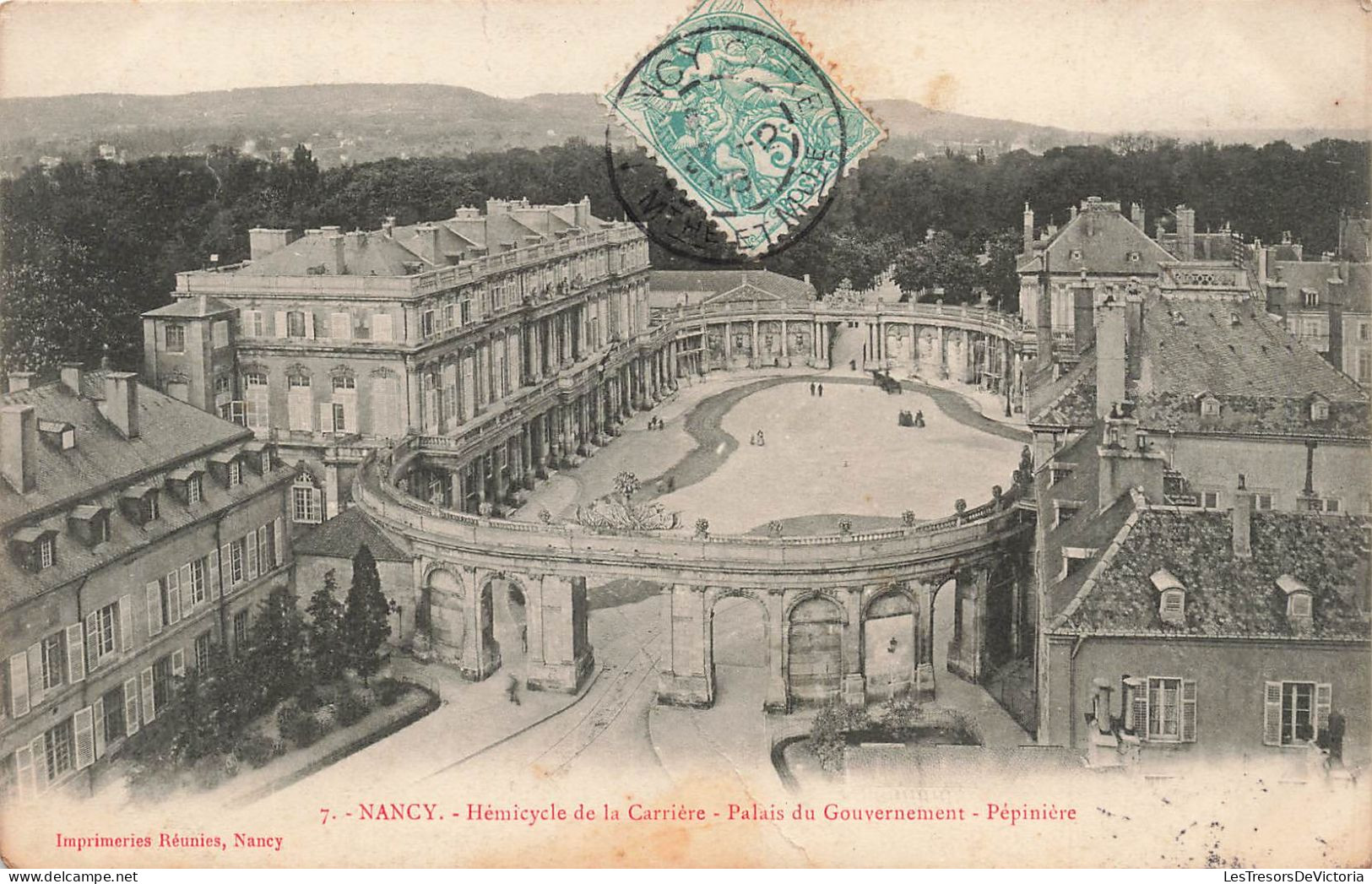 FRANCE - Nancy - Hémicycle De La Carrière - Palais Du Gouvernement - Pépinière - Carte Postale Ancienne - Nancy