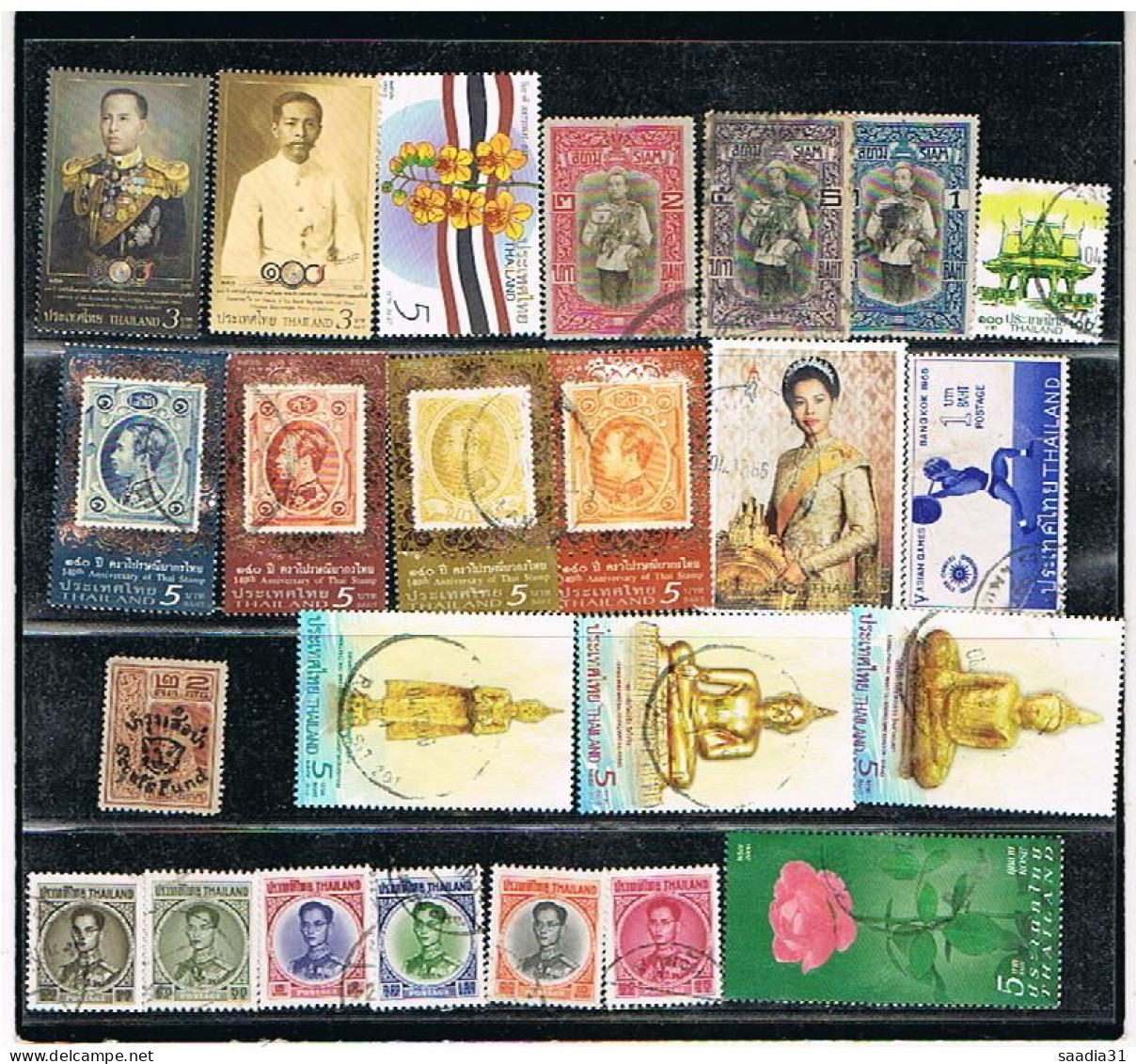 THAILANDE SIAM LOT 24 TIMBRES - Thailand