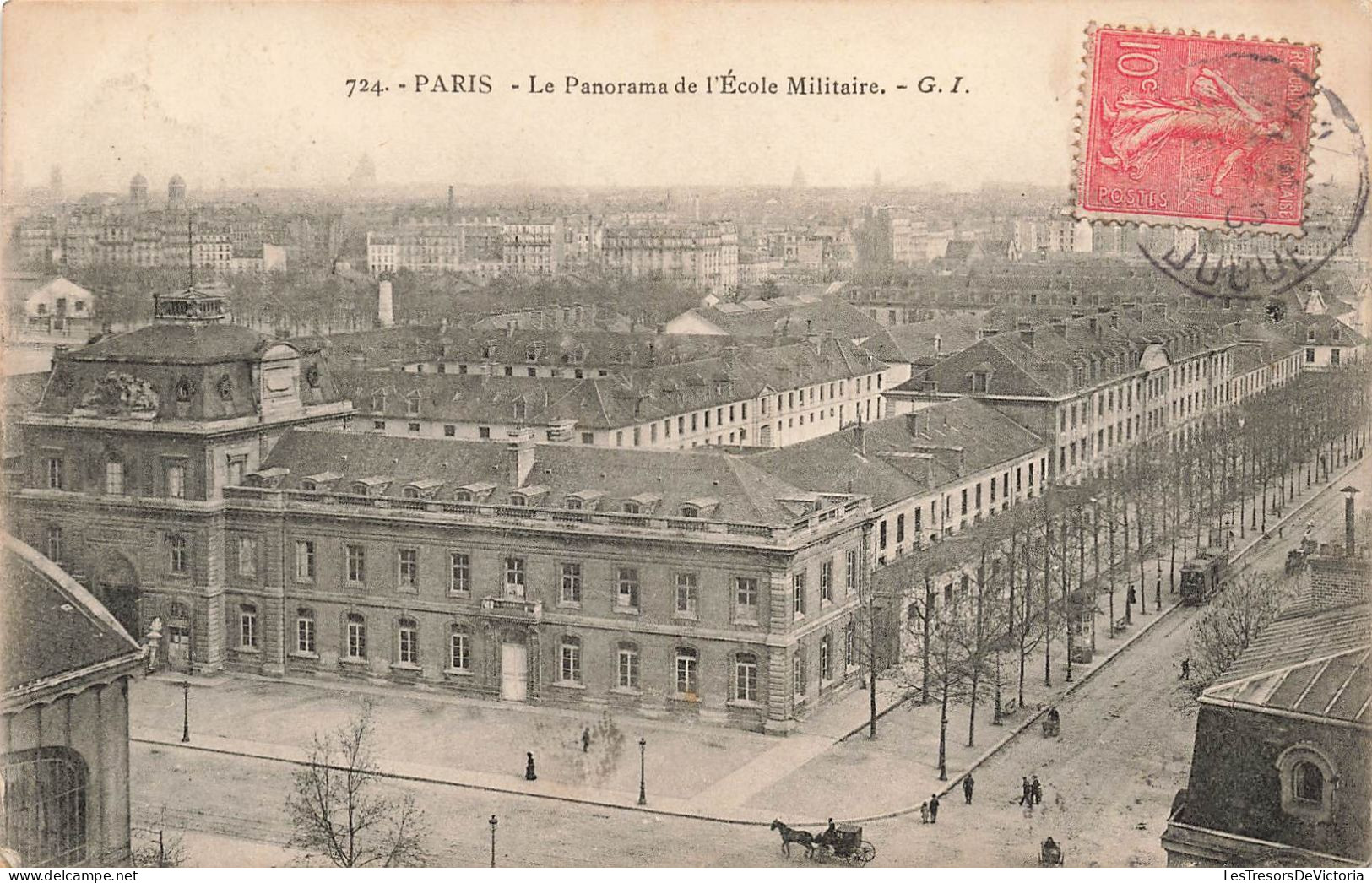 FRANCE - Paris - Panorama De L'école Militaire - Carte Postale Ancienne - Onderwijs, Scholen En Universiteiten