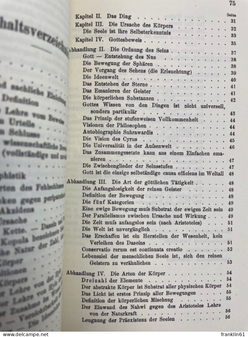 Die Philosophie der Erleuchtung nach Suhrawardi (1191 gestorben).