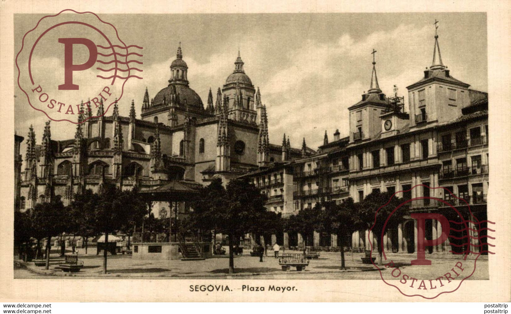 Segovia Plaza Mayor Castilla Y León. España Spain - Segovia