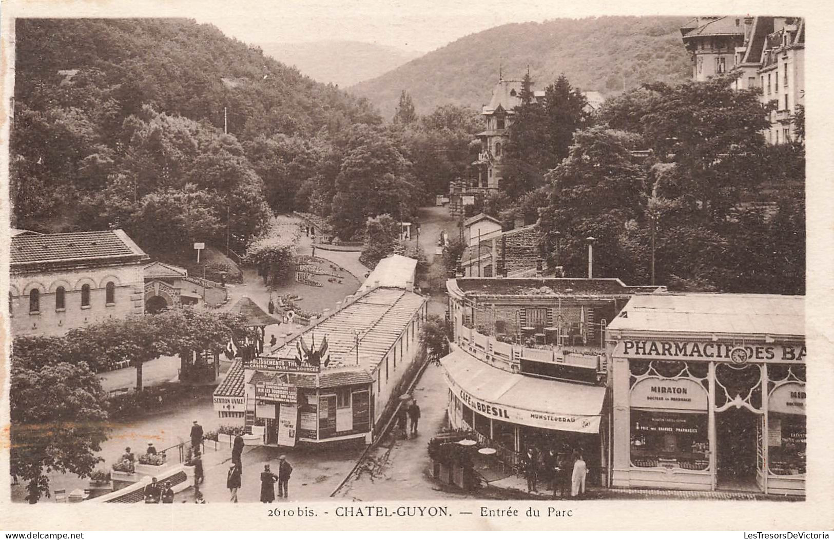 FRANCE - Chatel Guyon - Entrée Du Parc - Carte Postale Ancienne - Châtel-Guyon