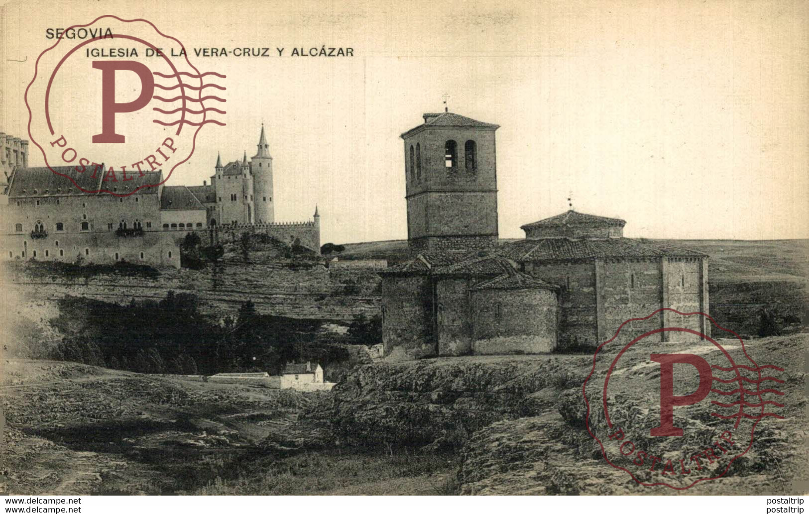 Segovia Iglesia De La Vera Cruz Y Alcazar Castilla Y León. España Spain - Segovia