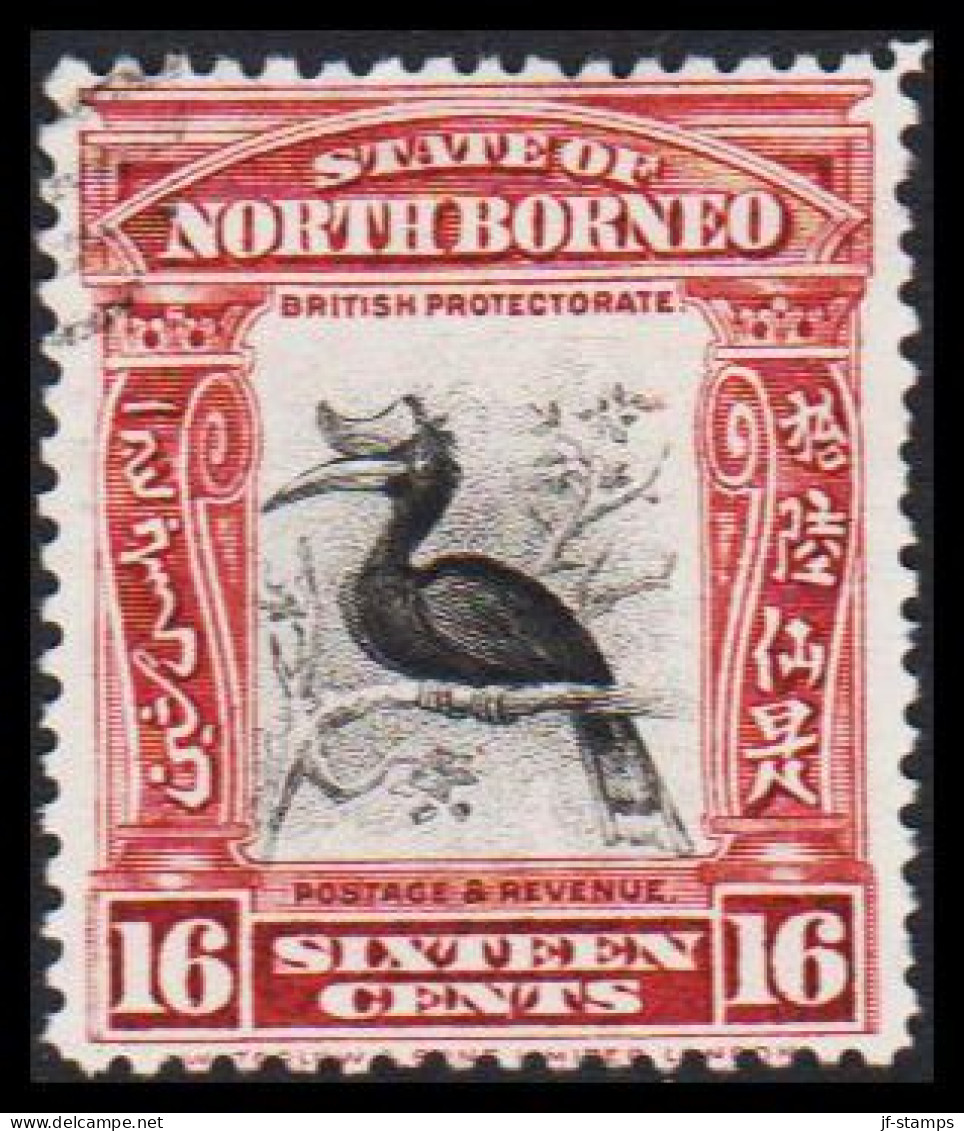 1909-1911. NORTH BORNEO. Country Motives - Animals. 16 C.  (MICHEL 136) - JF540023 - North Borneo (...-1963)