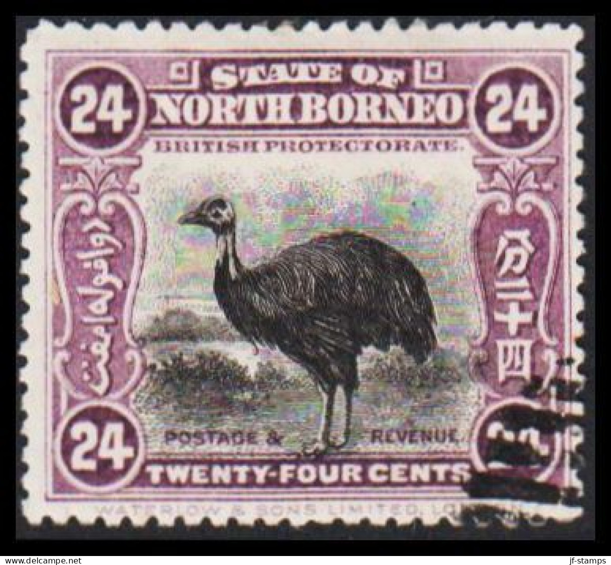 1909-1911. NORTH BORNEO. Country Motives - Animals. 24 C.  (MICHEL 139) - JF540027 - Noord Borneo (...-1963)