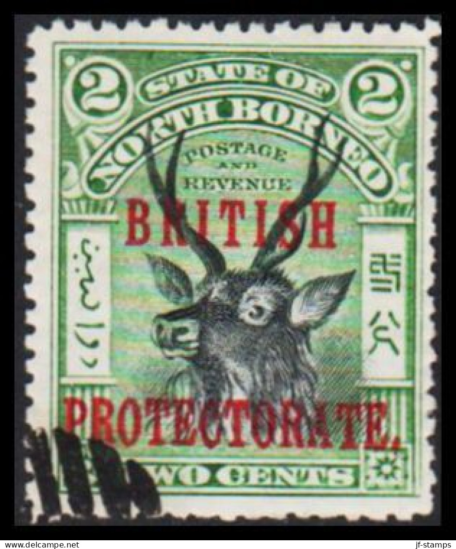 1901-1902. NORTH BORNEO. STATE OF NORTH BORNEO Overprinted BRITISH PROTECTORATE 2 CENTS. (Michel 98) - JF540029 - North Borneo (...-1963)