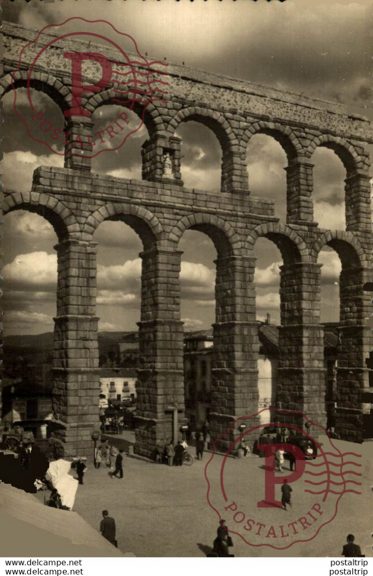 Segovia Detalle Del Acueducto En La Plaza Del Azoguejo Castilla Y León. España Spain - Segovia
