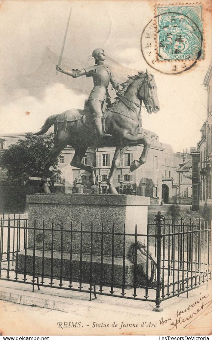 FRANCE - Reims - Statue De Jeanne D'Arc - Carte Postale Ancienne - Reims