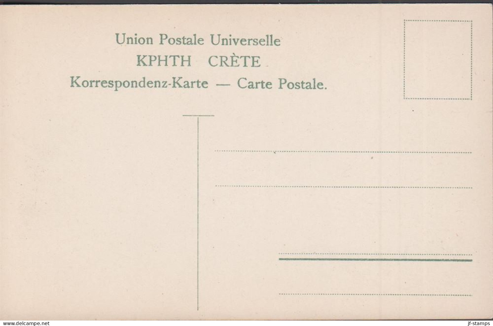 1900-1910. CRETE. Beautiful Carte Postale With Stamp Motives From Crete.  - JF445224 - Kreta