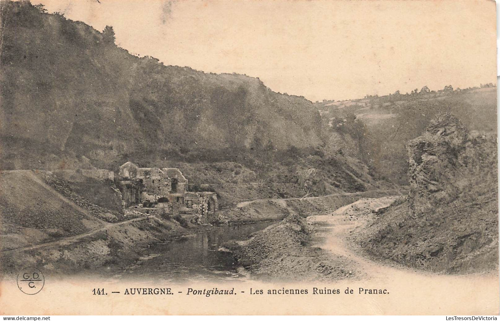 FRANCE - Auvergne - Pontgibaud - Les Anciennes Ruines De Pranac - Carte Postale Ancienne - Auvergne