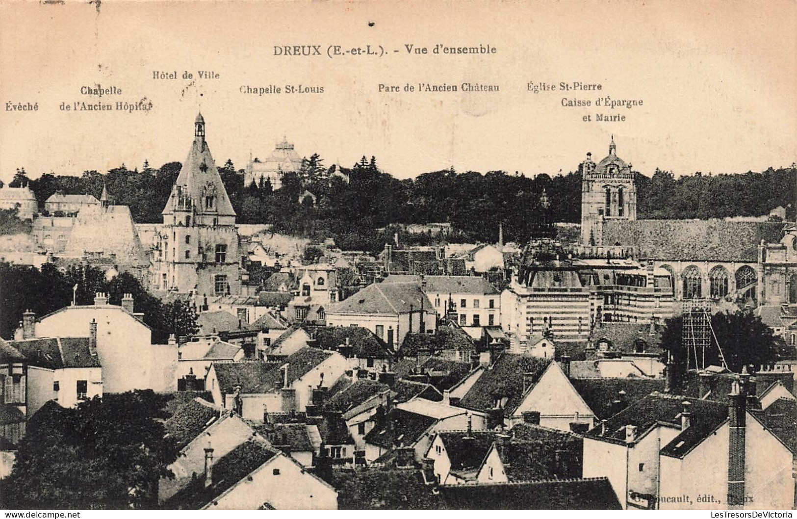 FRANCE - Dreux - Vue D'ensemble De La Ville - Carte Postale Ancienne - Dreux