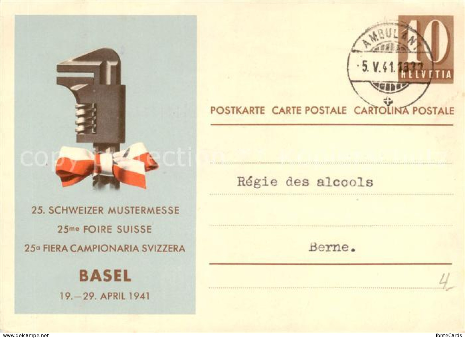 13842798 Basel BS Schweizer Mustermesse April 1941 Basel BS - Other & Unclassified