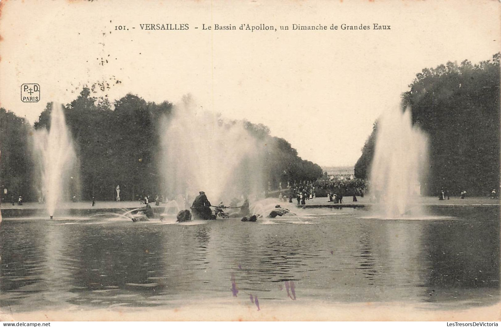 FRANCE - Versailles - Le Bassin D'Apollon Un Dimanche De Grandes Eaux - Carte Postale Ancienne - Versailles