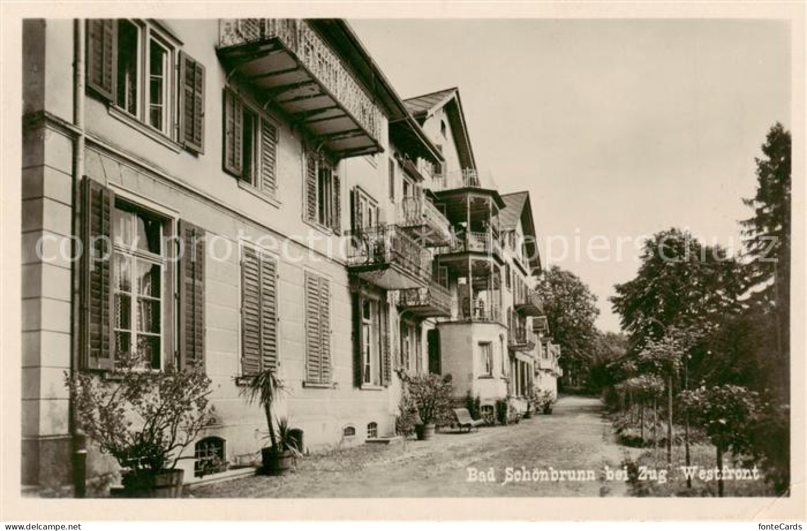 13816408 Bad Schoenbrunn Menzingen ZG Kurhaus Westfront  - Altri & Non Classificati