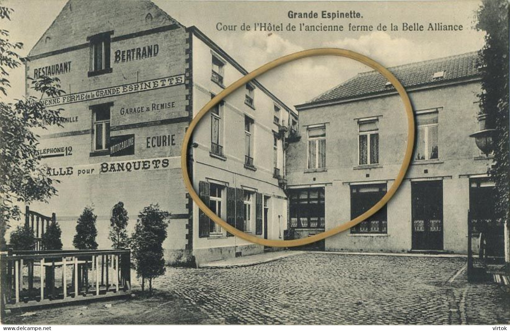 Cour De L'Hôtel De L'ancienne Ferme De La Belle Alliance - Grande Espinette 1921 - Rhode-St-Genèse - Sint-Genesius-Rode - Rhode-St-Genèse - St-Genesius-Rode