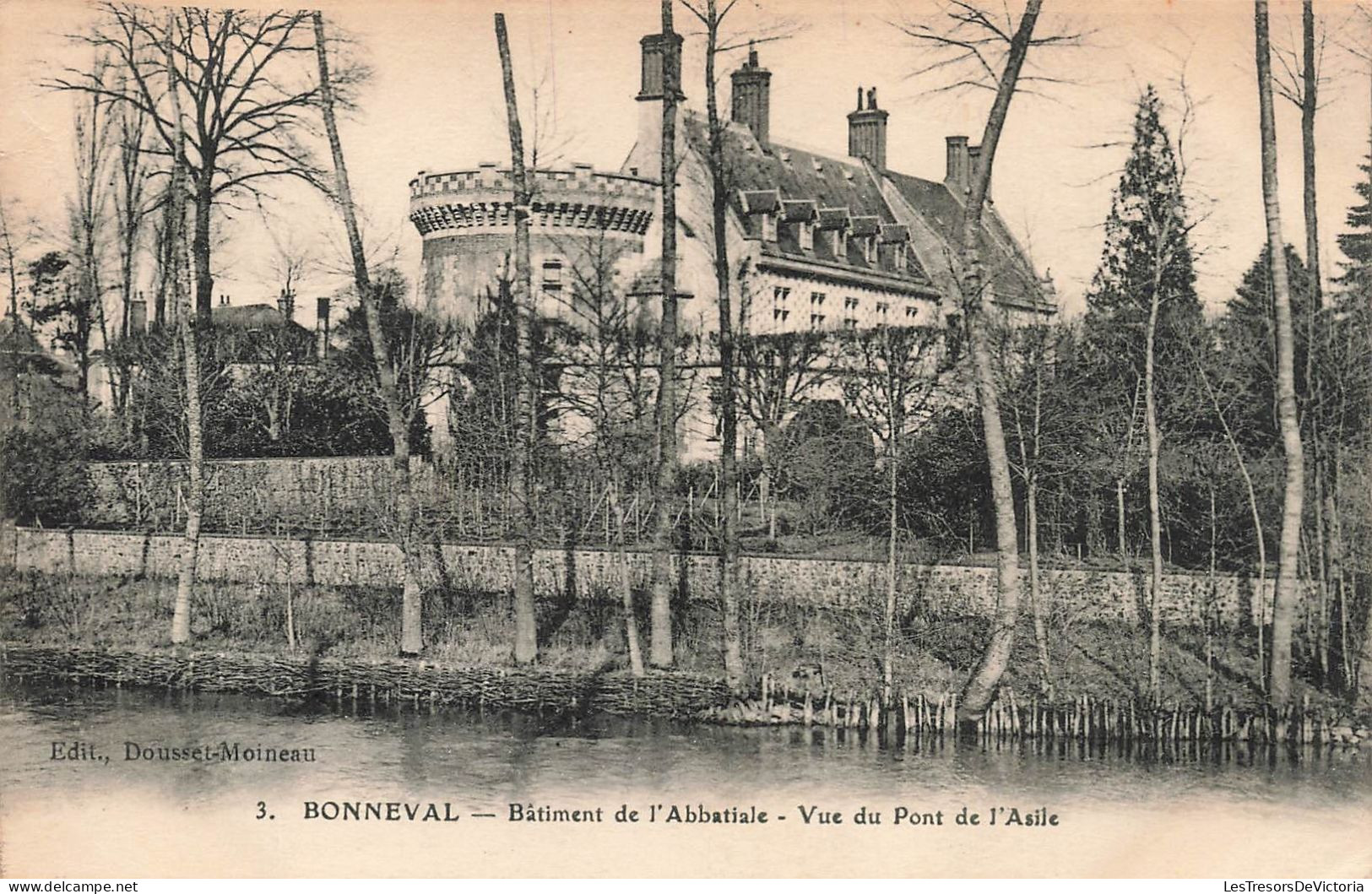 FRANCE - Bonneval - Bâtiment De L'Abbatiale - Vue Du Pont De L'Asile - Carte Postale Ancienne - Bonneval