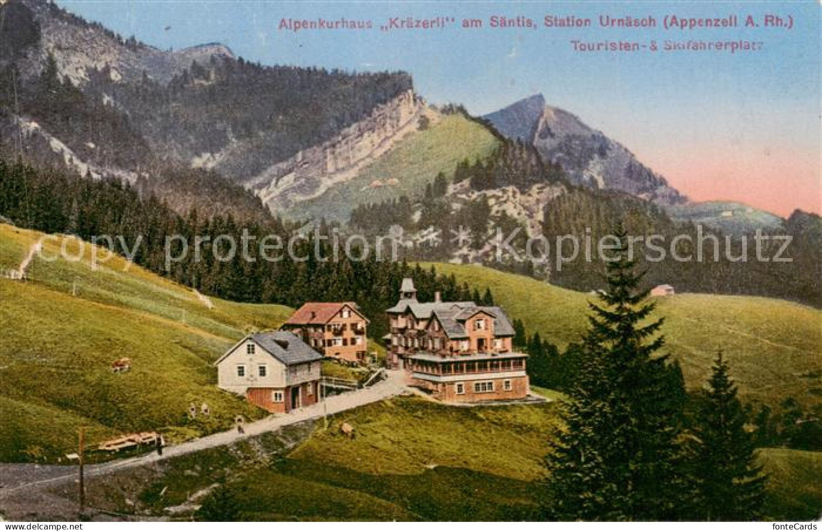13799384 Urnaesch AR Alpenkurhaus Kraezerli Am Saentis Appenzeller Alpen Urnaesc - Sonstige & Ohne Zuordnung