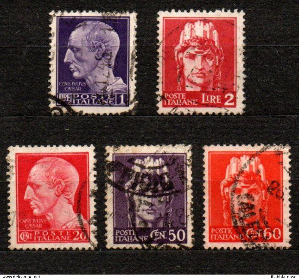 1945 - Italia - Luogotenenza 537/41 Imperiale Senza Fasci    -------- - Used