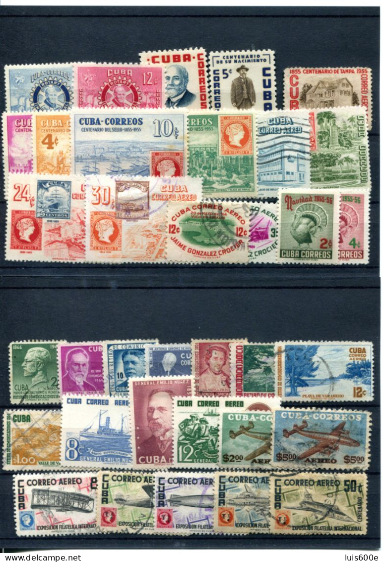 1955.CUBA.EDIFIL .OFERTA LOTE SELLOS NUEVOS Y USADOS - Autres & Non Classés