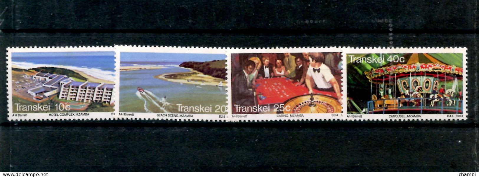 Transkei 1 Série De 4 Timbres Tourisme Fête Découverte Du Pays - Transkei