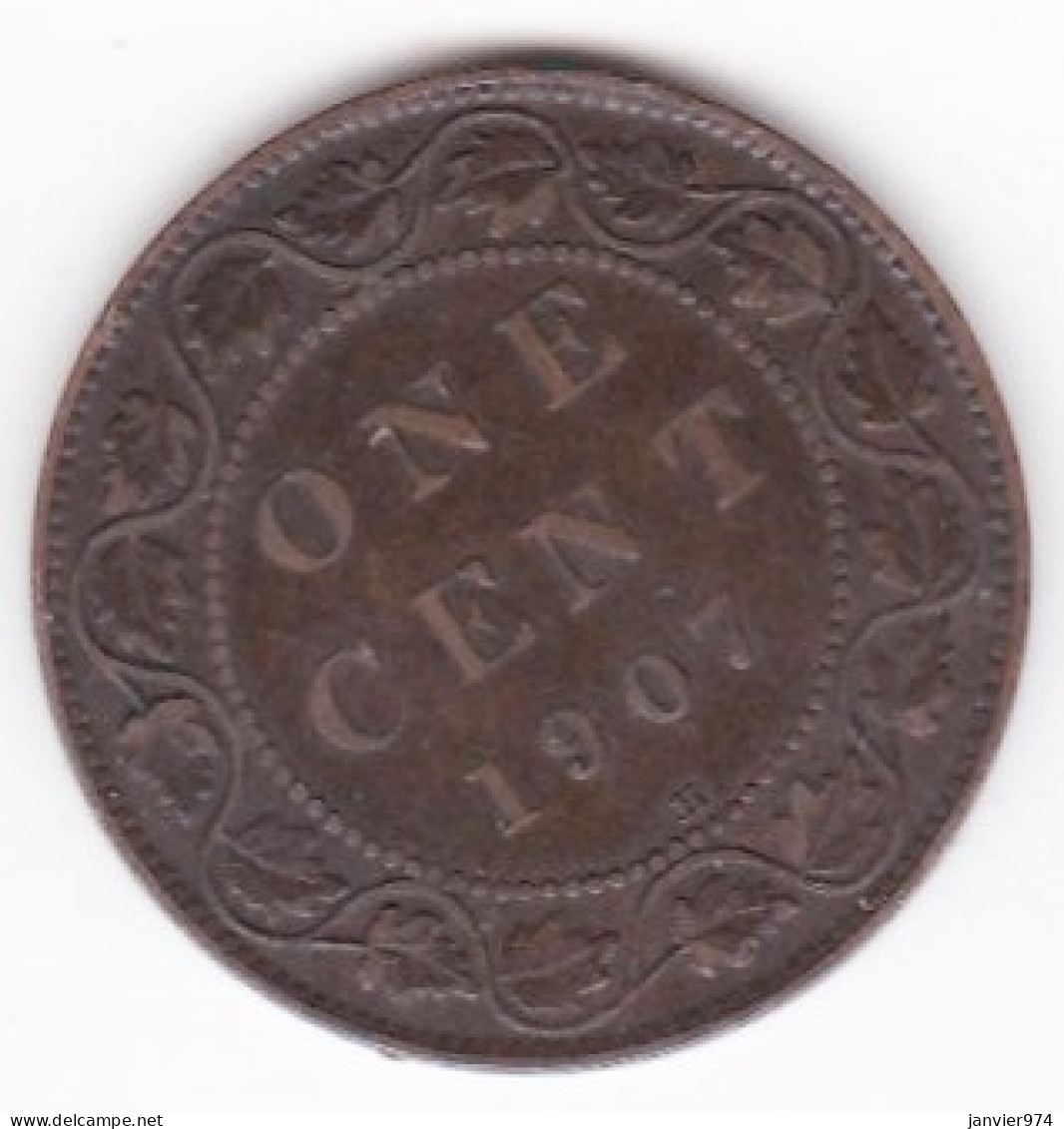 Canada . 1 Cent 1907 H Heaton . Edward VI . En Bronze , KM# 8 - Canada