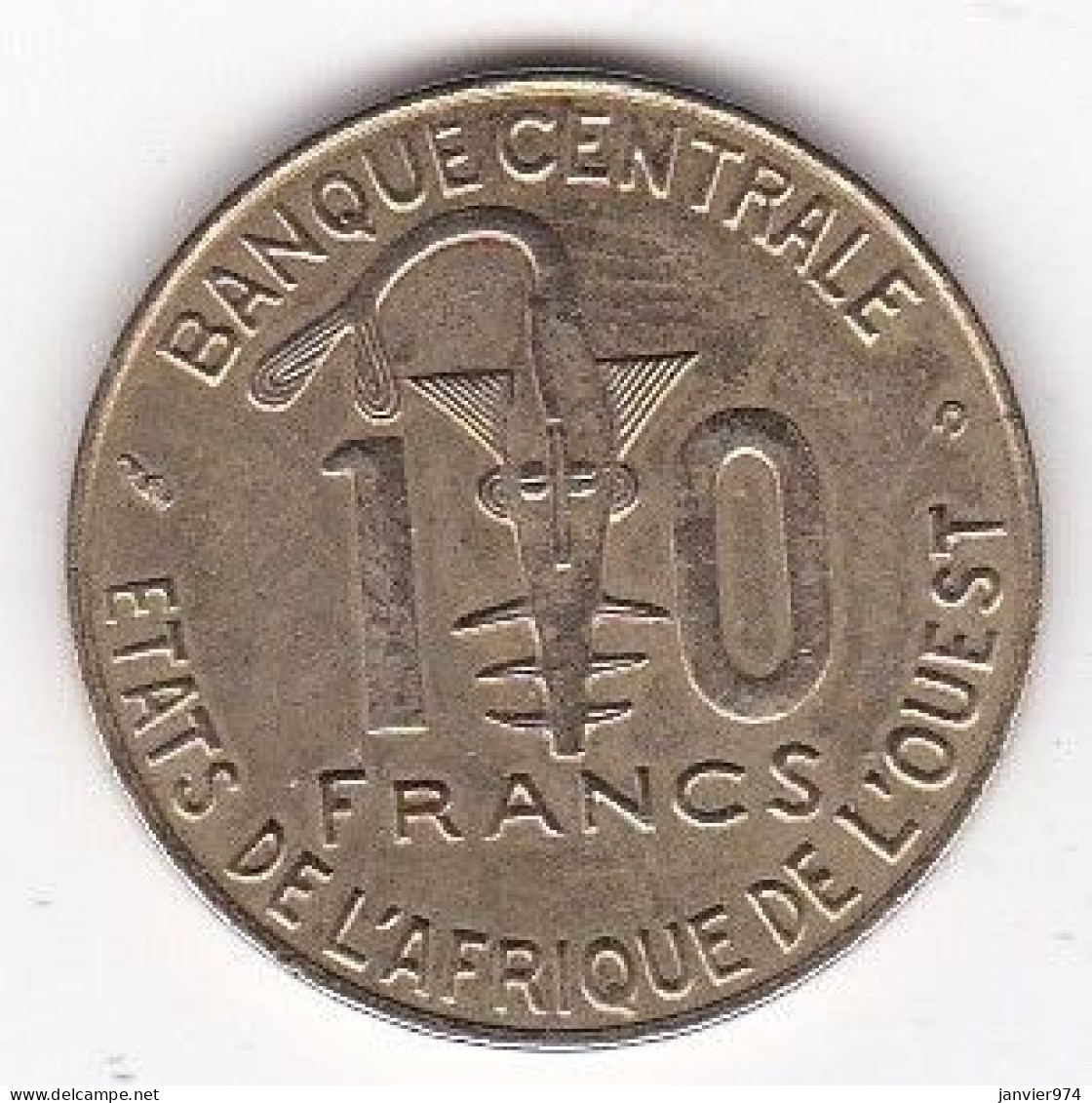 États De L'Afrique De L'Ouest 10 Francs 2000 FAO , En Bronze Nickel Aluminium, KM# 10 - Otros – Africa