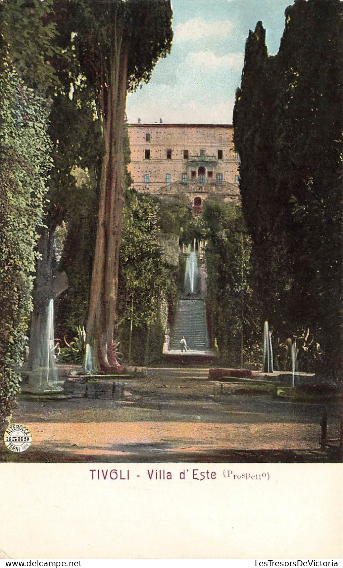 ITALIE - Tivoli - Villa D'Este (Prospetto) - Colorisé - Carte Postale Ancienne - Tivoli