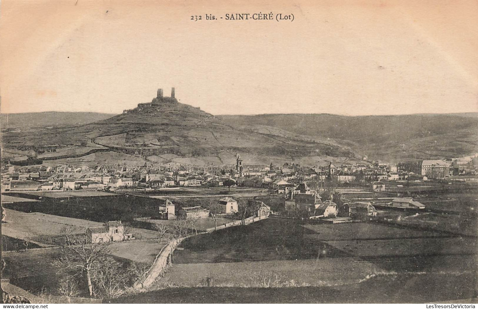 FRANCE - Saint Céré - Panorama De La Ville - Carte Postale Ancienne - Saint-Céré