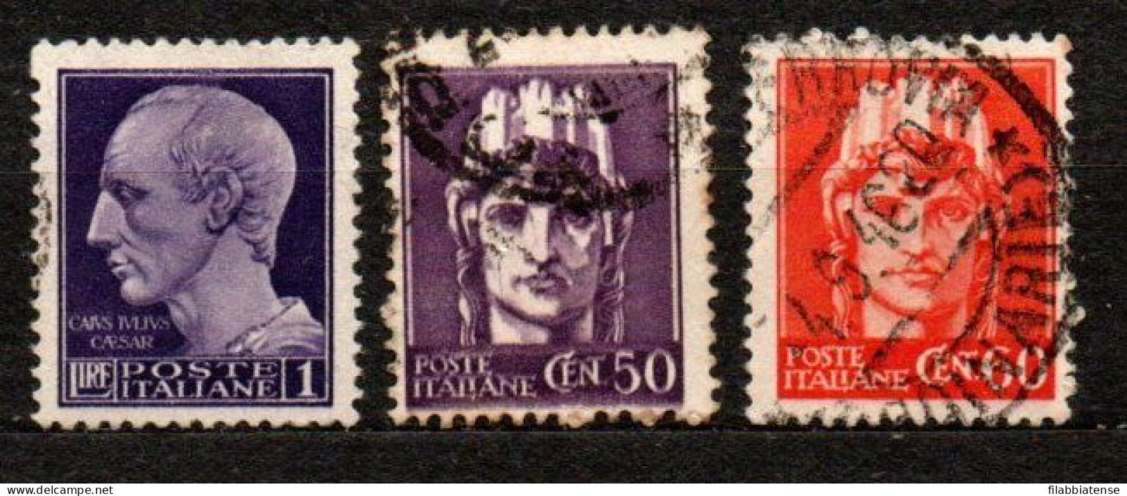 1945 - Italia - Luogotenenza 538/40 Imperiale Senza Fasci    -------- - Afgestempeld