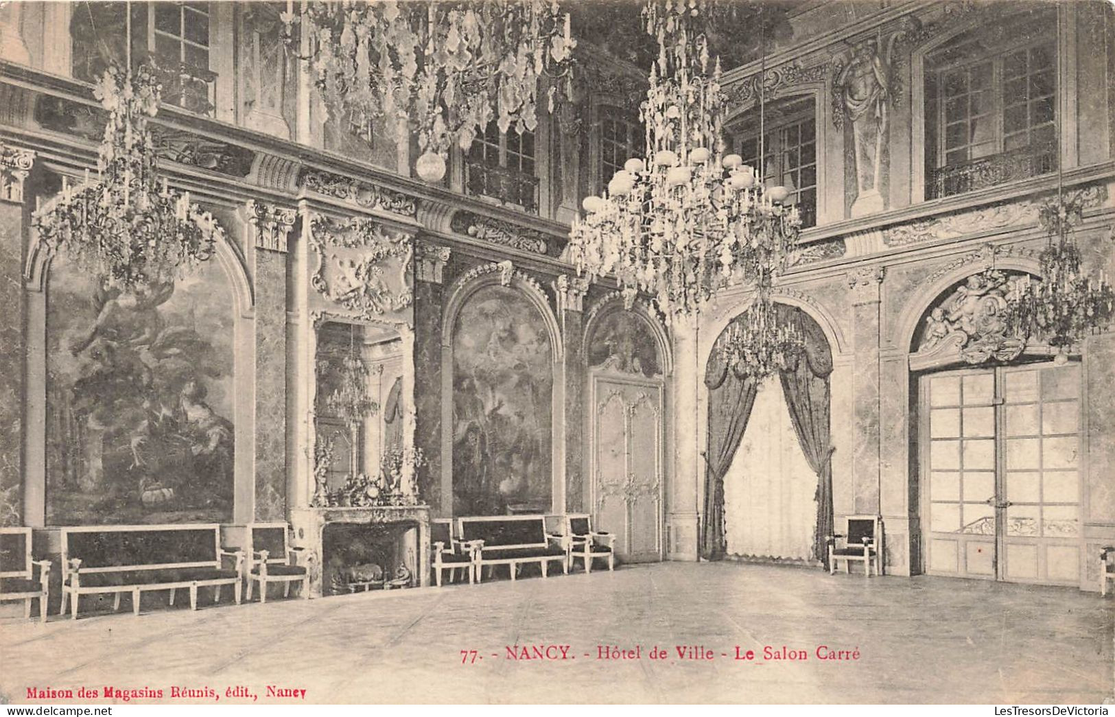 FRANCE -  Nancy - Hôtel De Ville - Le Salon Carré - Carte Postale Ancienne - Nancy