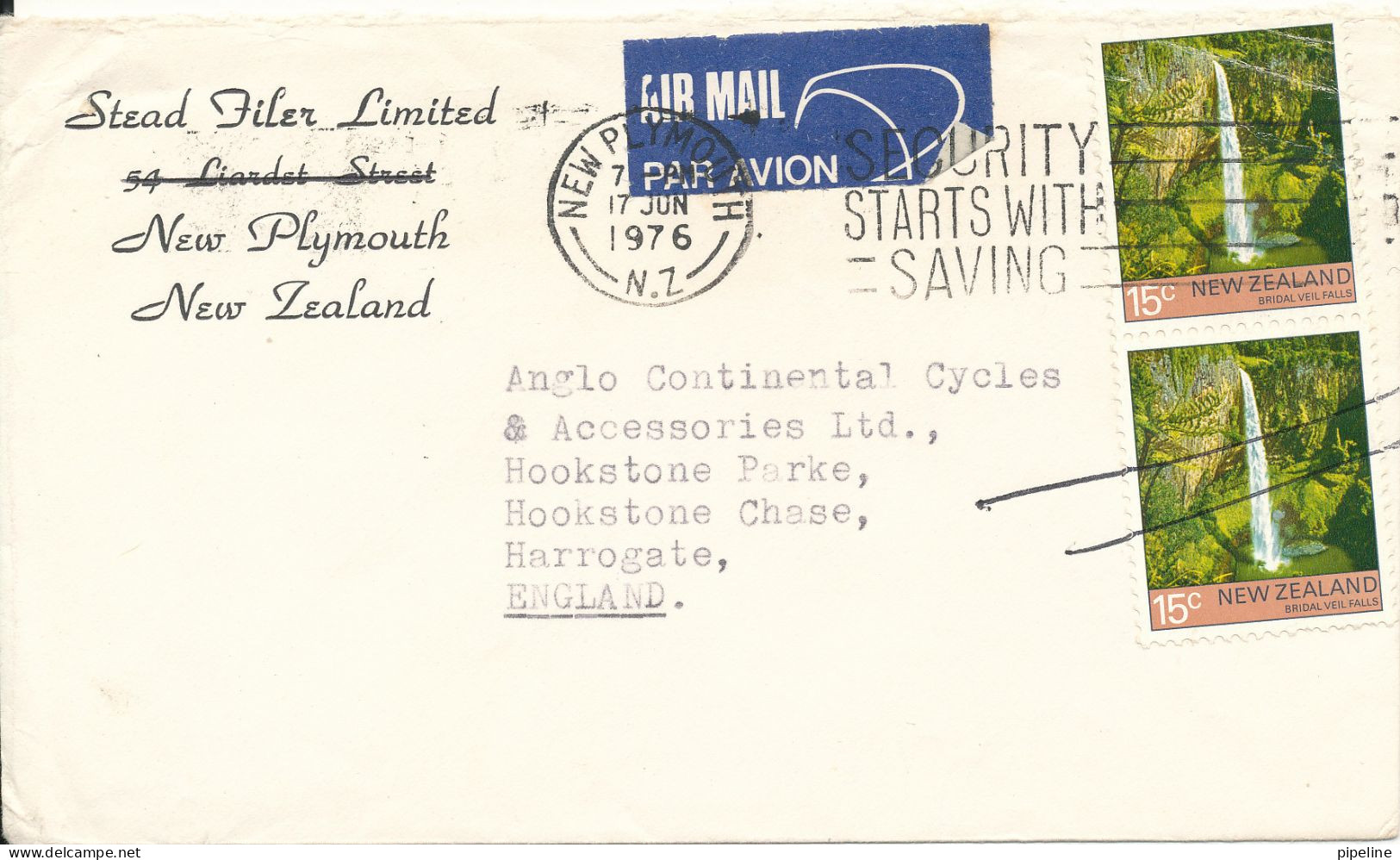 New Zealand Cover Sent Air Maoæ To England 17-6-1976 - Briefe U. Dokumente