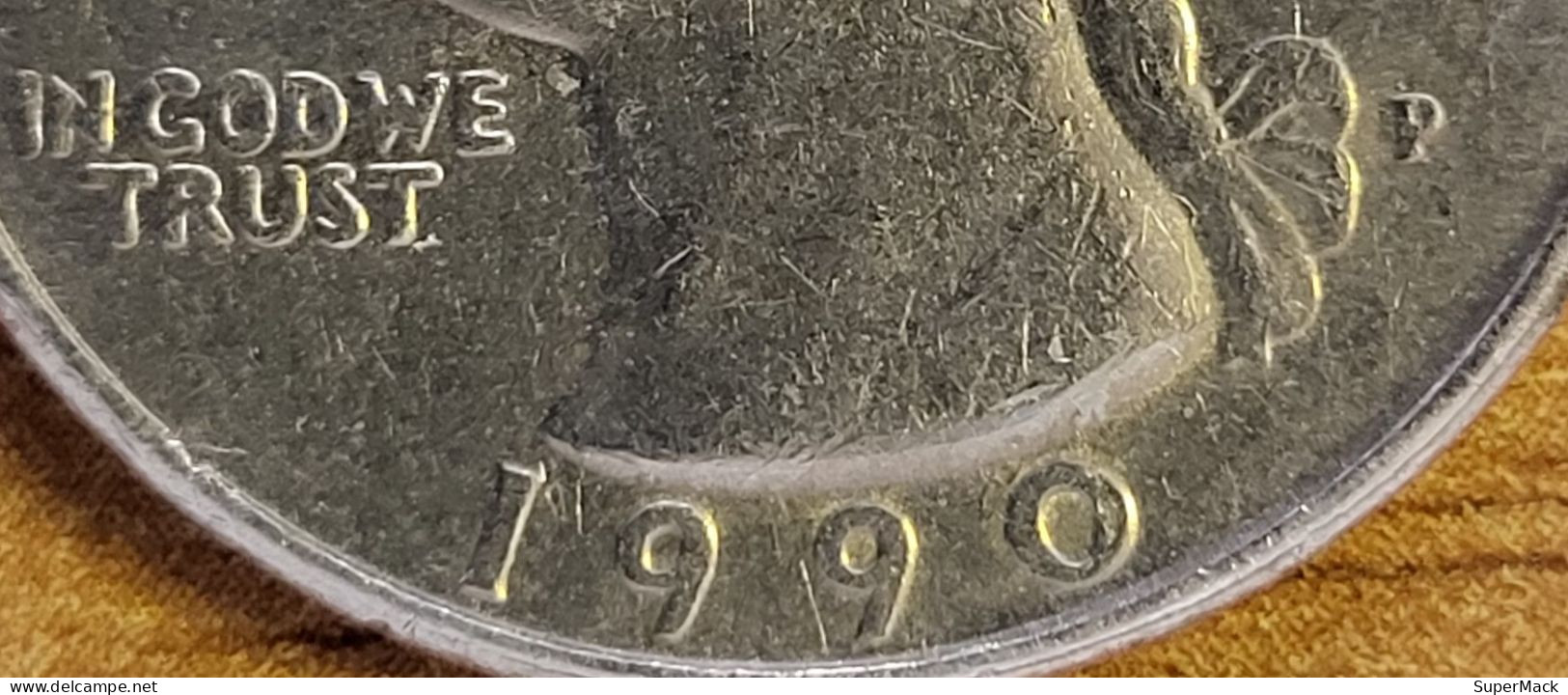 États-Unis 1/4 Dollar 1990 P Philadelphie KM#A164a TTB - 1932-1998: Washington