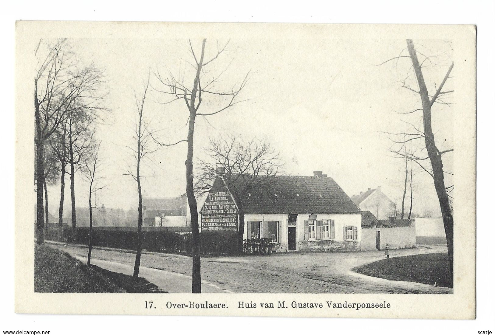 Over-Boulaere.   Huis Van M. Gustave Vanderponseele. - Geraardsbergen