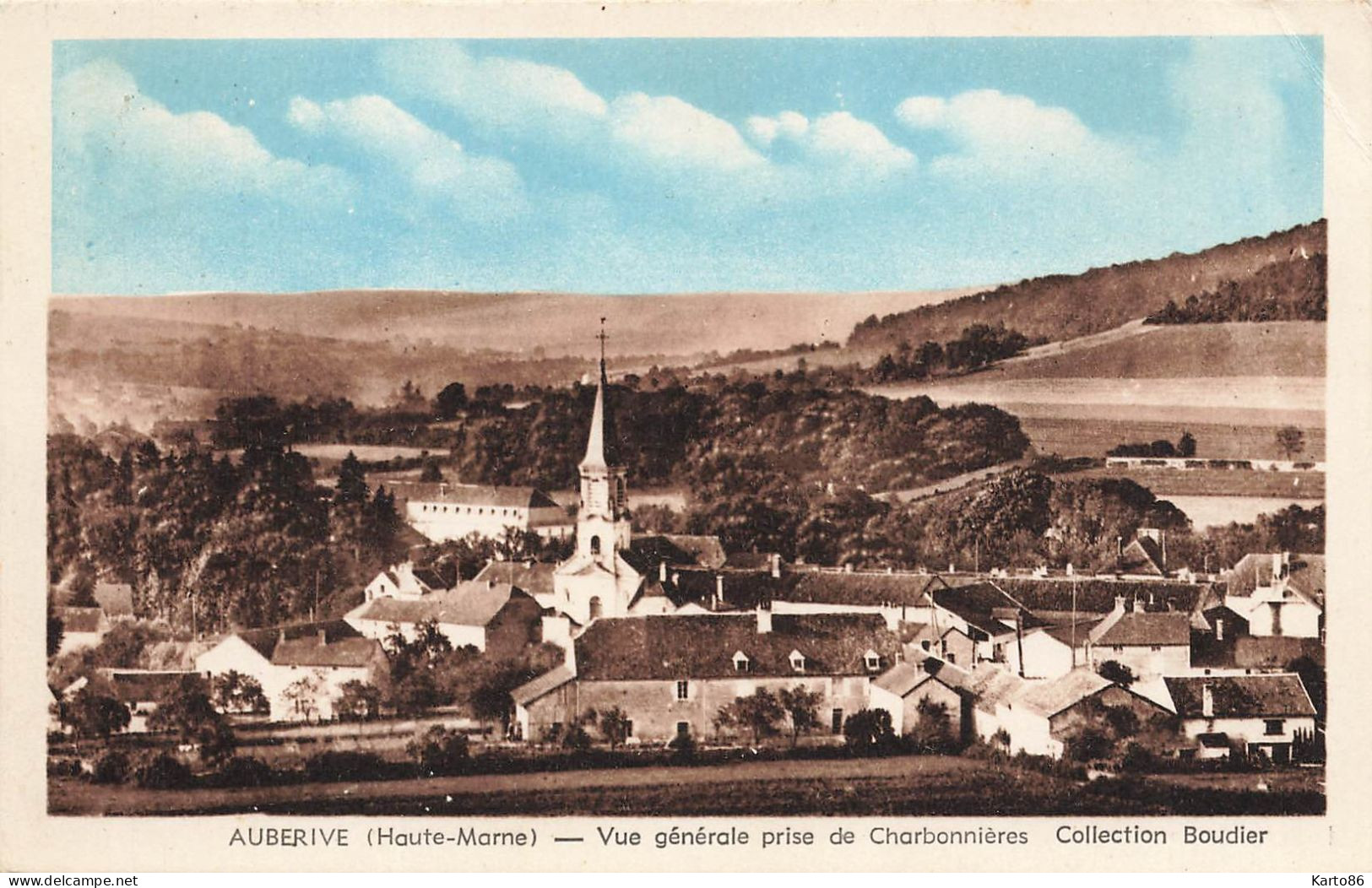 Auberive * Vue Générale Du Village Pris De Charbonnières - Auberive