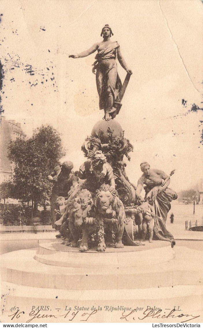 FRANCE - Paris - La Statue De La République - Carte Postale Ancienne - Autres Monuments, édifices