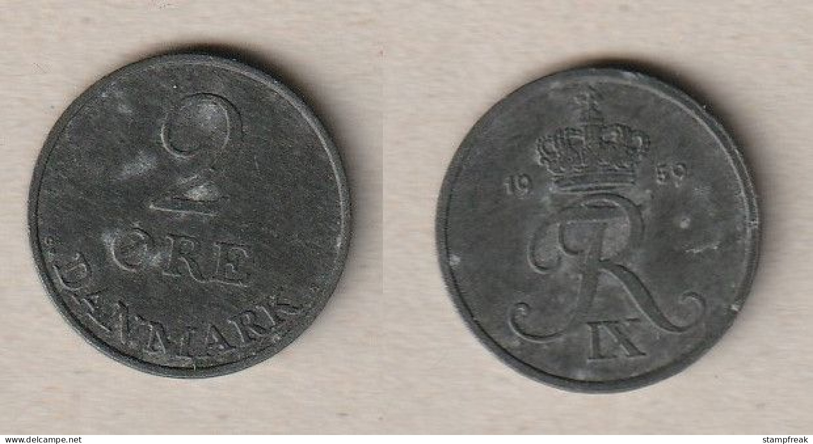 00783) Dänemark, 2 Öre 1959 - Danemark