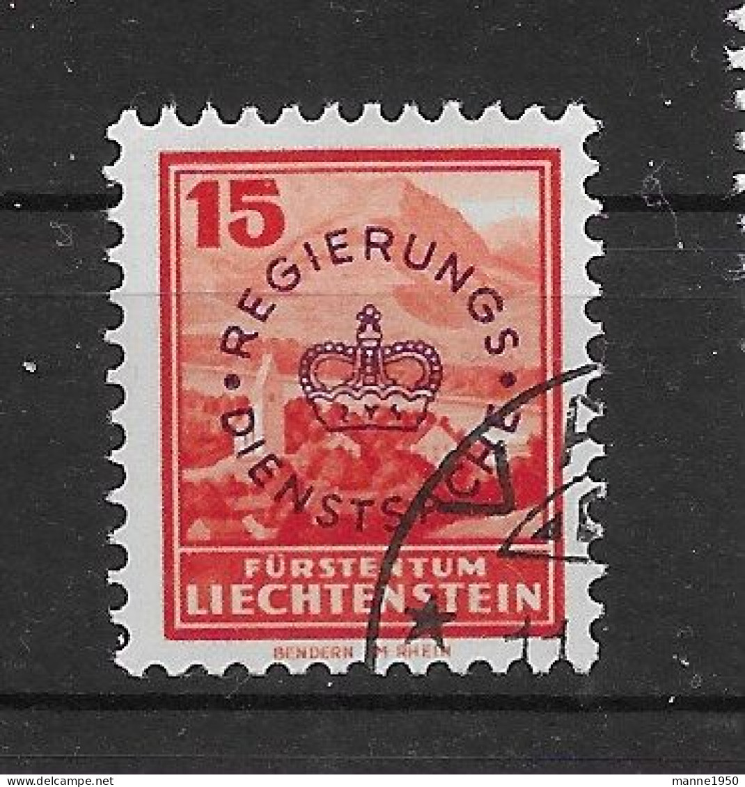 Liechtenstein 1934 Dienstmarke Mi.Nr. 13 Gestempelt - Official