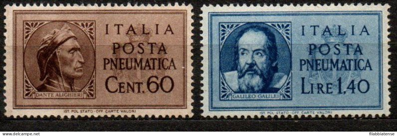 1945 - Italia - Luogotenenza PN 16/17 Posta Pneumatica Senza Fasci    -------- - Mint/hinged