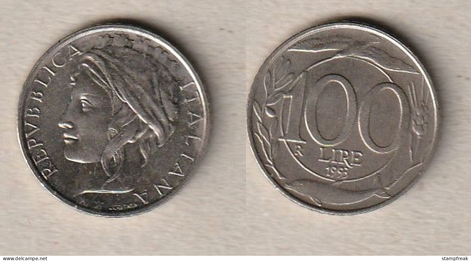 00537) Italien, 100 Lire 1993 - 100 Lire