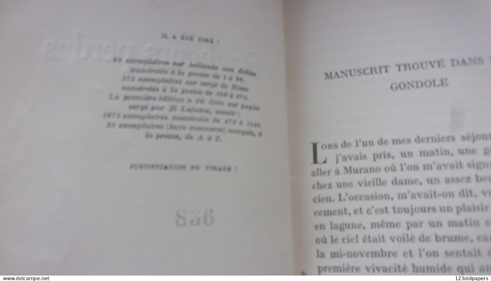EO Henri De REGNIER  Les Bonheurs Perdus  Mercure De France, Paris 1924, BELLE RELIURE EX NUMEROTE VERGE PUR FIL LAFUMA - Biographien