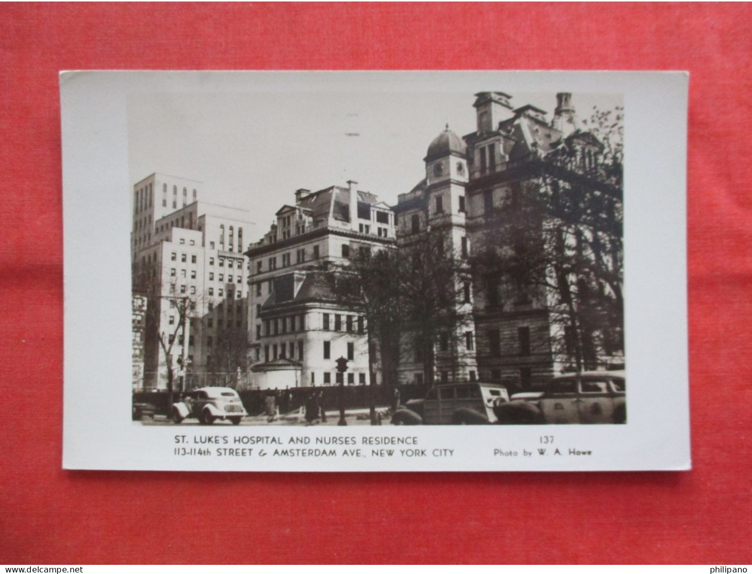 RPPC. St Lukes Hospital & Nurses Residence. 113-114 Th Street.  New York > New York City >       Ref 6286 - Manhattan