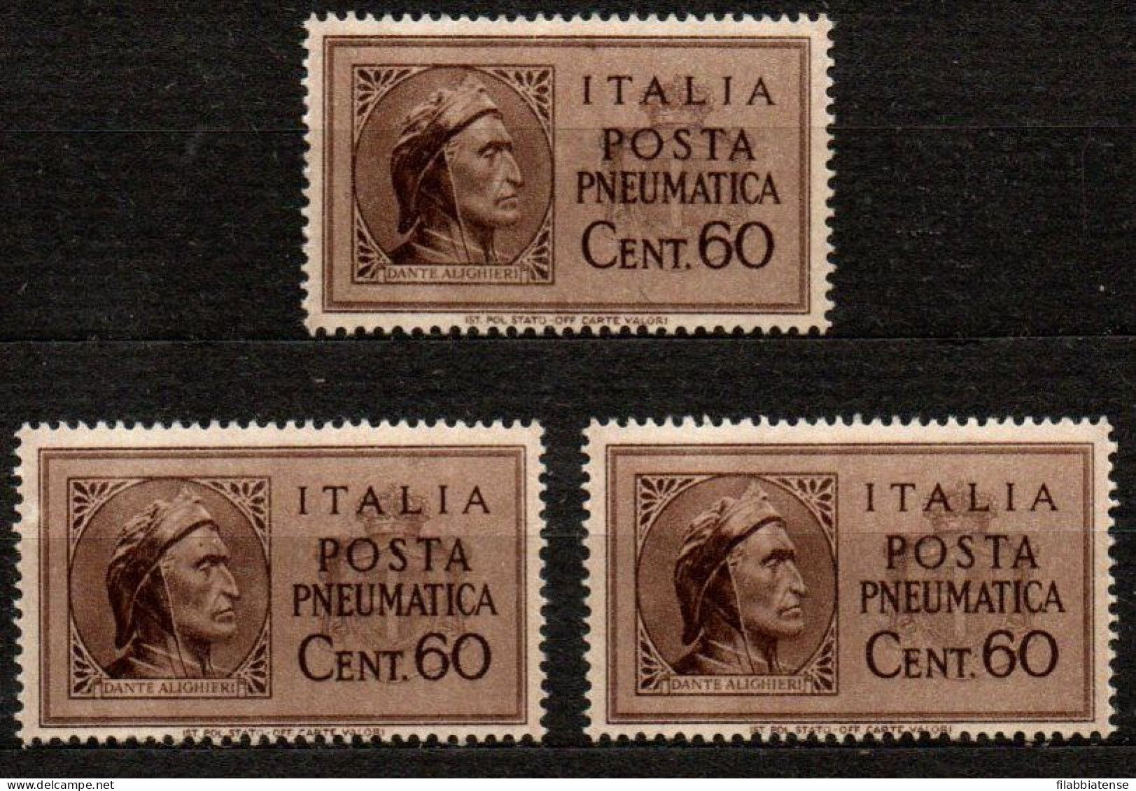 1945 - Italia - Luogotenenza PN 16 X 3 Posta Pneumatica Senza Fasci    -------- - Ongebruikt