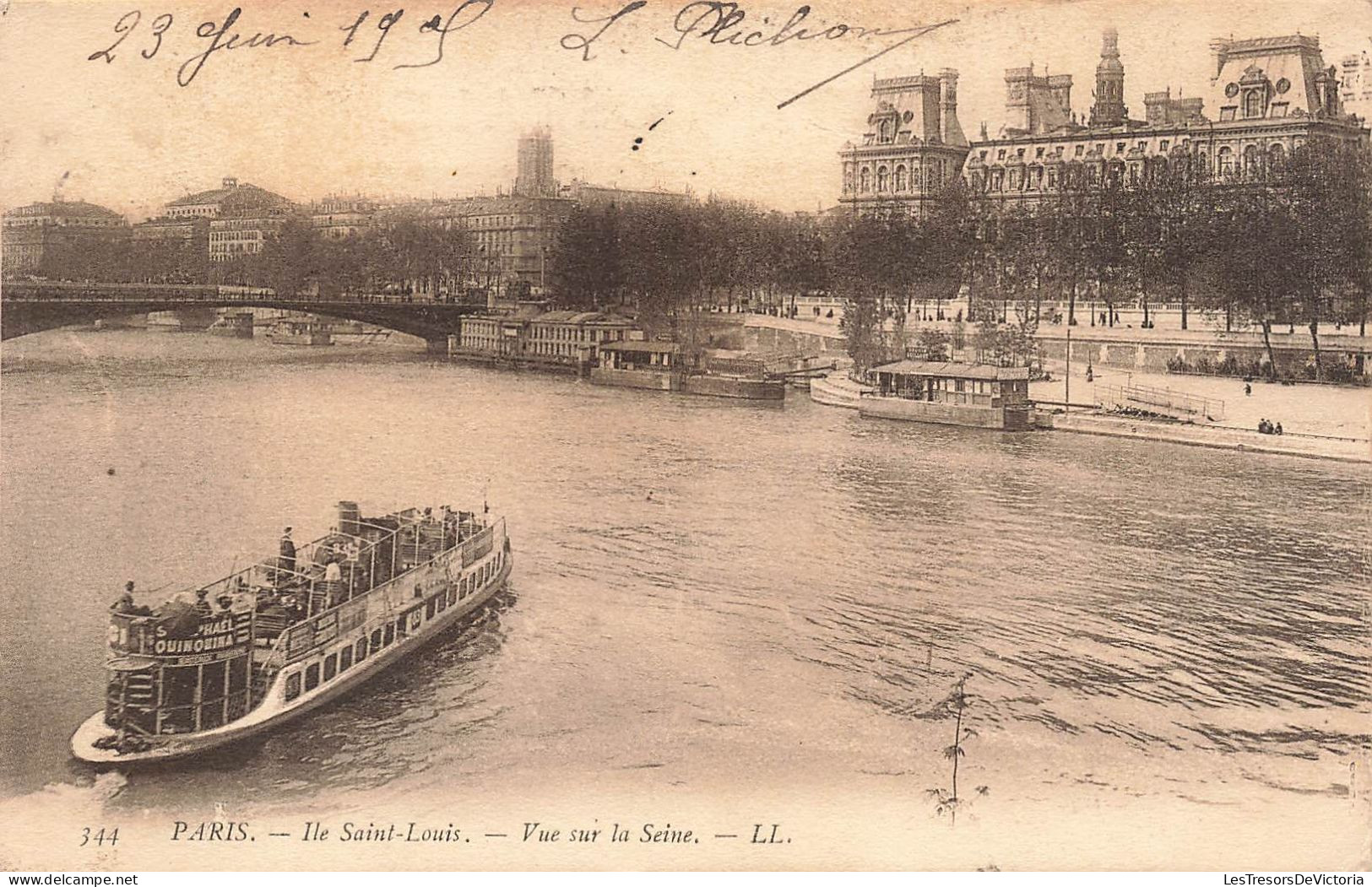FRANCE - Paris - Île Saint Louis - Vue Sur La Seine - Carte Postale Ancienne - Autres & Non Classés