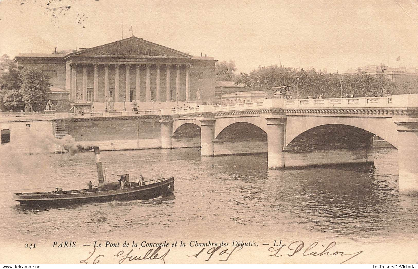 FRANCE - Paris - Le Pont De La Concorde Et La Chambre Des Députés - Carte Postale Ancienne - Autres & Non Classés